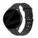 Bandz Bracelet silicone avec motif floral Withings ScanWatch Nova (noir)