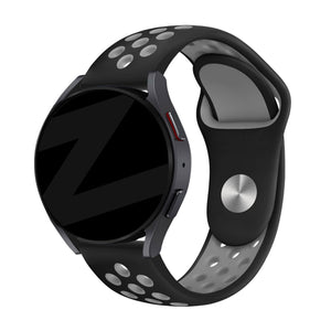Bandz Bracelet sport 'Deluxe' Huawei Watch GT 6 - 46mm (noir/gris)