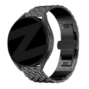 Bandz OnePlus Watch Lite Steel Strap 'Dragon' (Black)