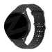 Bandz Bracelet silicone avec motif floral Amazfit Bip 3 (Pro) (noir)