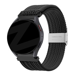Bandz Bracelet nylon tressé Garmin Venu (noir)