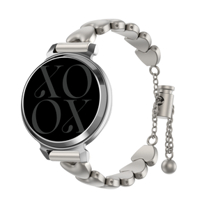 xoxo Wildhearts Bracelet acier 'hearts' Garmin Lily 2 (lumière stellaire)