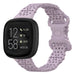 Bracelet silicone avec motif Fitbit Versa 3 (lila)