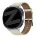 Bandz Samsung Galaxy Watch 8 - 40mm Leather Strap 'Deluxe' (Light Beige)