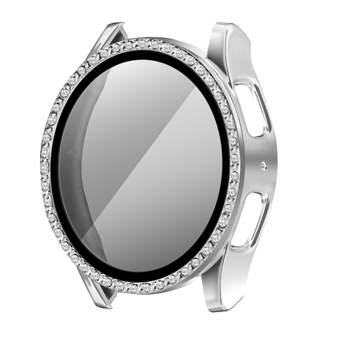 Coque diament avec verre Samsung Galaxy Watch 7 - 40mm (argenté)