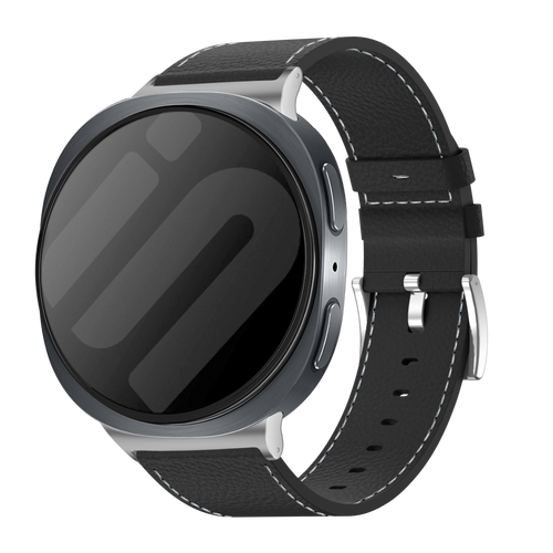 Samsung Galaxy Watch 8 Classic Leather Grain Strap (Black)