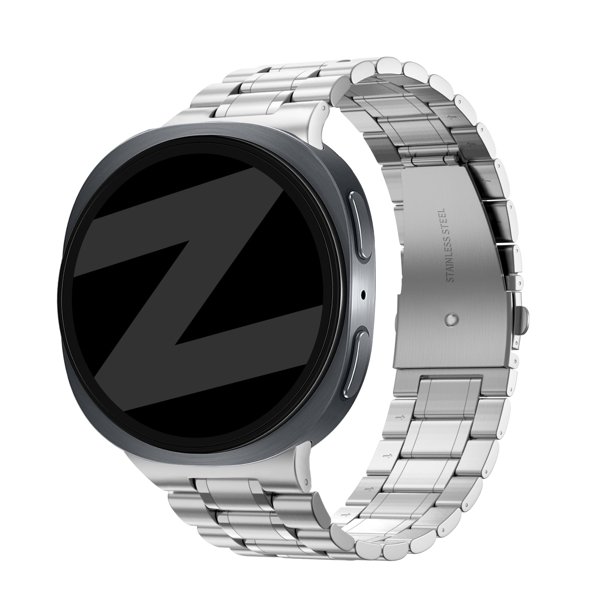 Bandz Bracelet acier 'Deluxe' Samsung Galaxy Watch 8 Classic (argent)