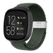 Bracelet tressé réglable Fitbit Versa 3 (vert olive)