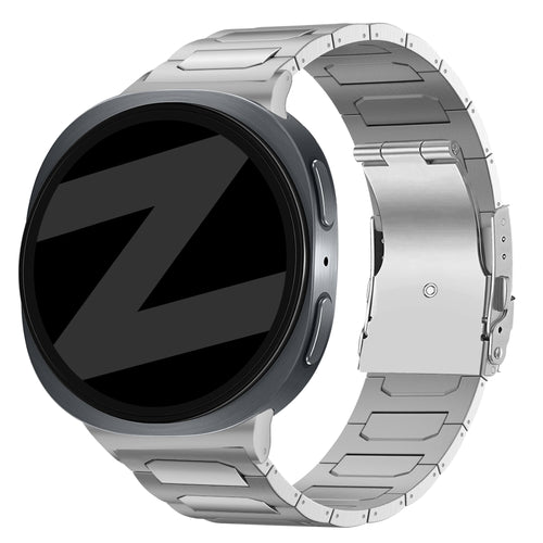 Bandz Bracelet titane 'Deluxe' Samsung Galaxy Watch 8 - 44mm (argent)