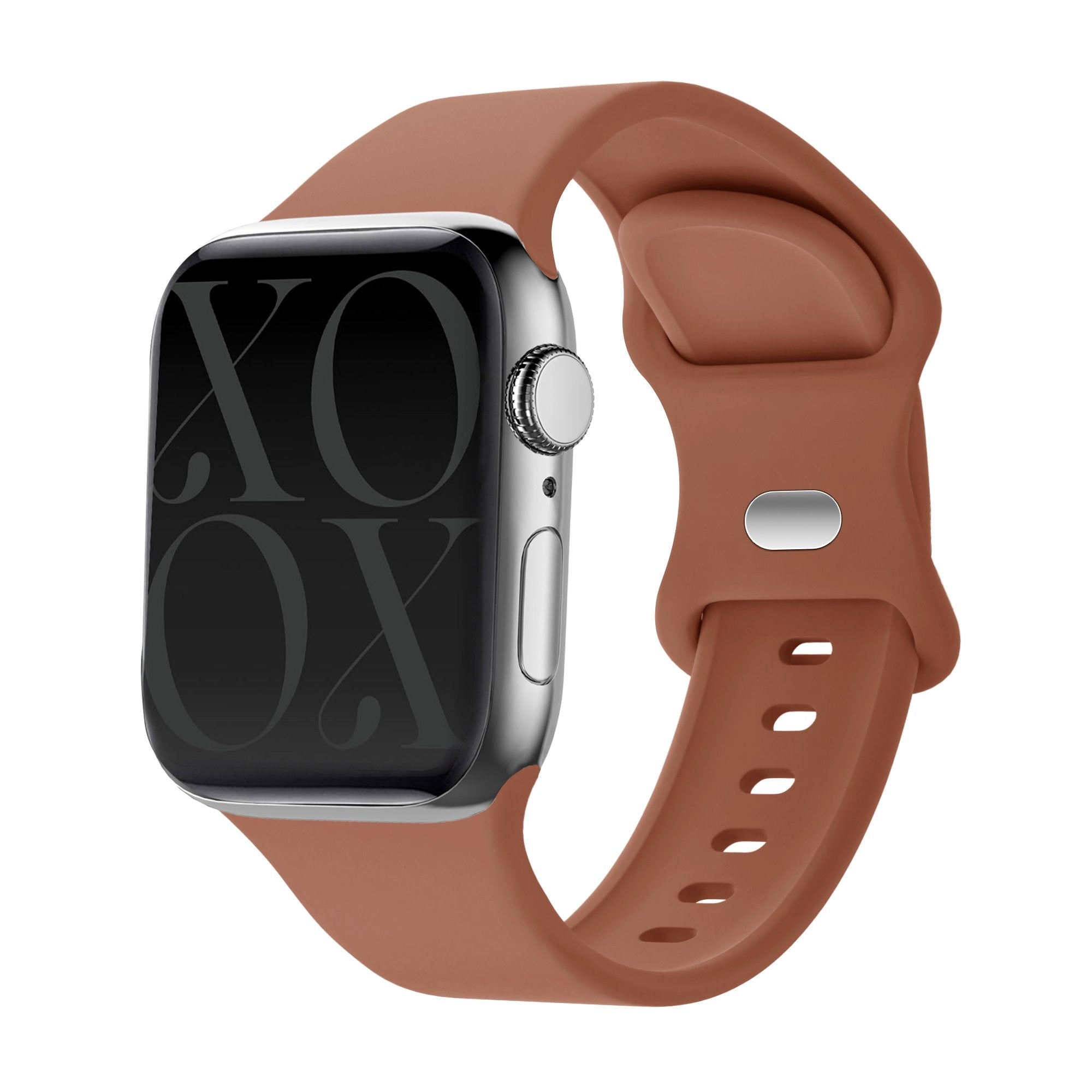 Bracelet en silicone xoxo Wildhearts Apple Watch (marron)