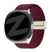 Bandz Bracelet tissé magnétique Samsung Galaxy Watch 8 - 44mm (bordeaux)