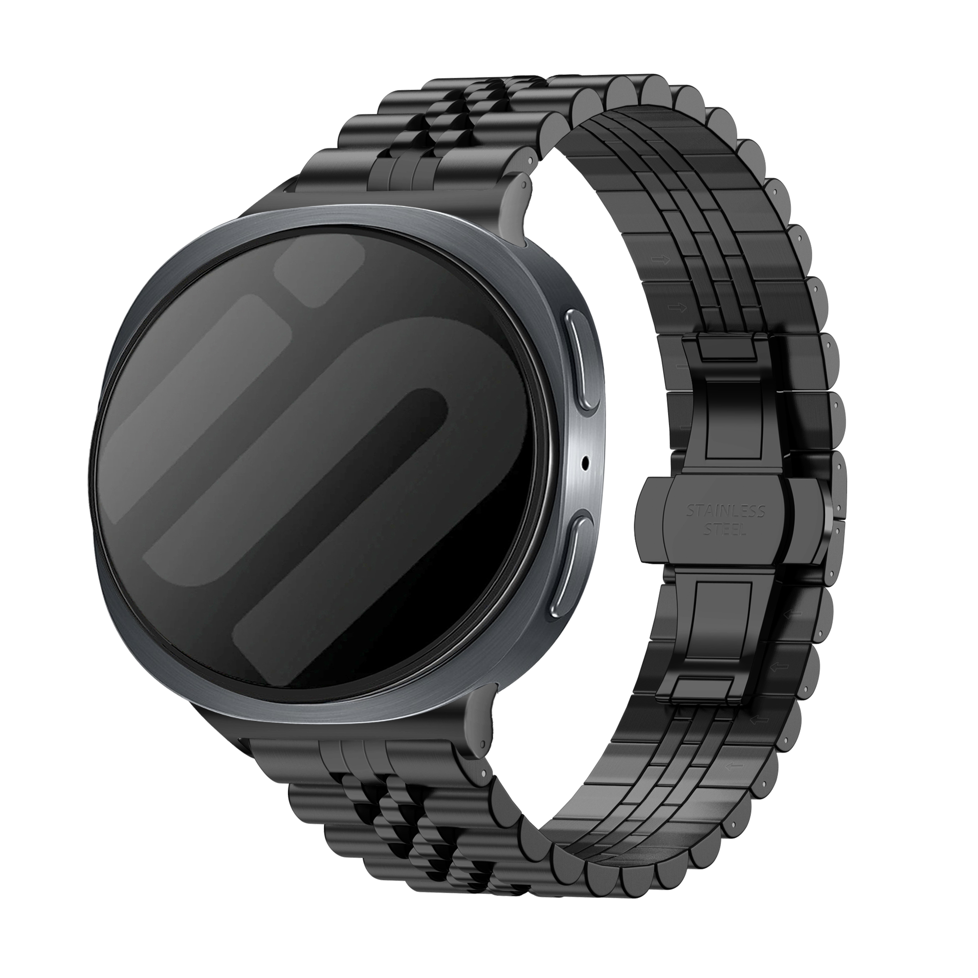 Bracelet acier Jubilee Samsung Galaxy Watch 8 Classic (noir)