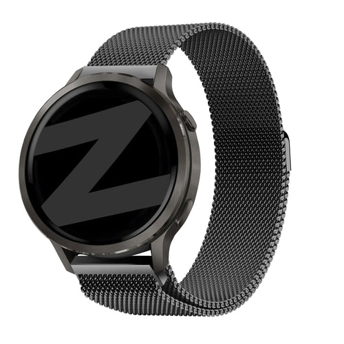 Bandz Garmin Vivoactive 4s Milanese Loop Strap (Black)