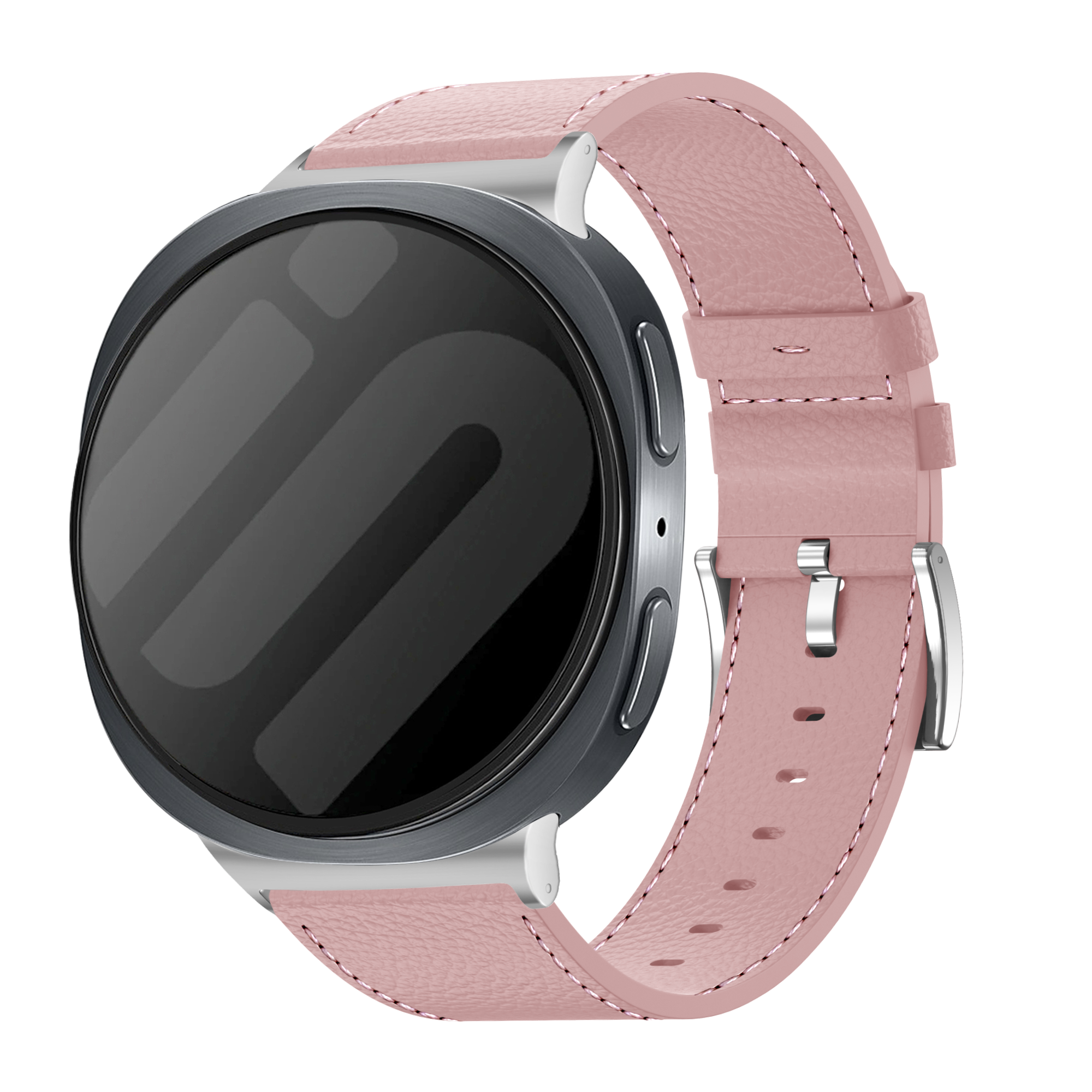 Samsung Galaxy Watch 8 Classic Leather Grain Strap (Pink)