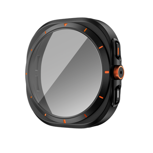 Bandz Coque de PC carrée avec verre Samsung Galaxy Watch 7 - 44 mm (noir)
