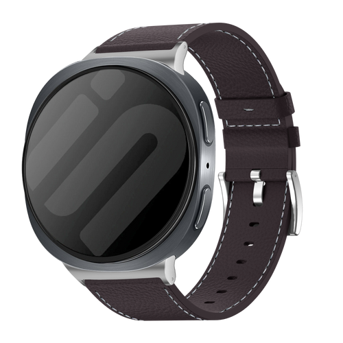 Bracelet cuir Samsung Galaxy Watch 8 - 40mm (cafe marron)