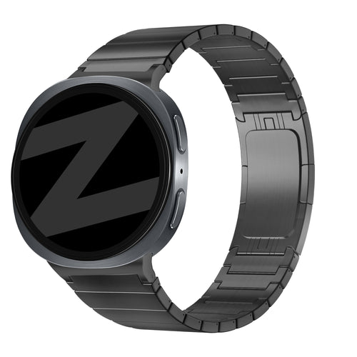 Bandz Bracelet titane 'One Bead' Samsung Galaxy Watch 8 - 44mm (noir)
