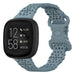 Bracelet silicone avec motif Fitbit Versa 3 (grisbleu)