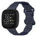 Fitbit Versa 3 Silicone Strap with Pattern (Dark Blue)