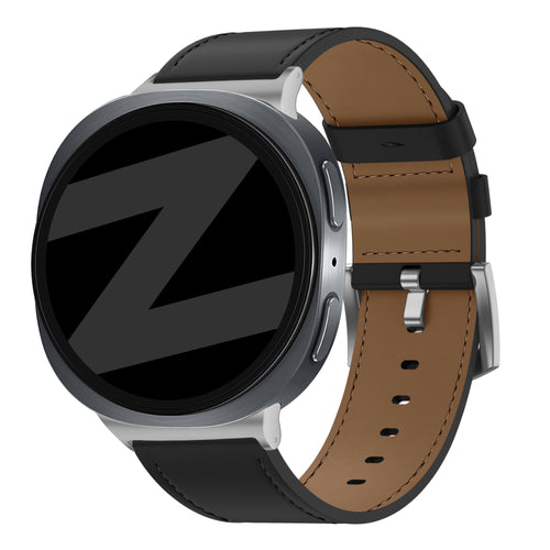 Bandz Bracelet cuir 'Classic' Samsung Galaxy Watch 8 - 44mm (noir)