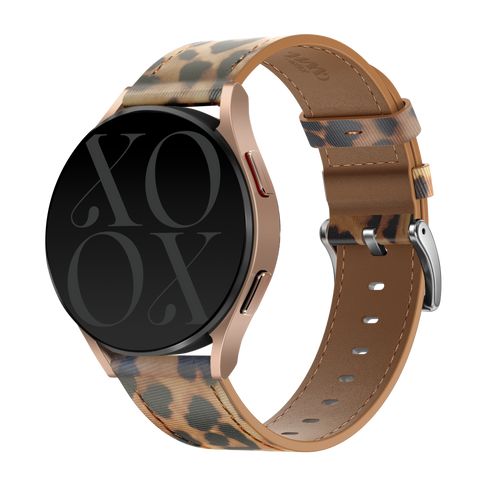 xoxo Wildhearts Amazfit Active Leather Strap (Leopard)