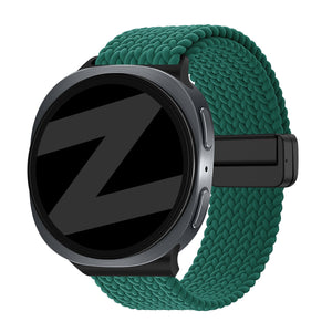 Bandz Bracelet tissé magnétique Samsung Galaxy Watch 8 - 40mm (vert)