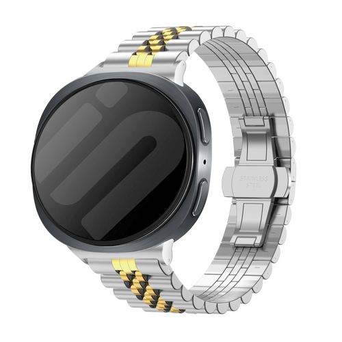 Samsung Galaxy Watch 8 - 40mm Jubilee Steel Strap (Silver/Gold)