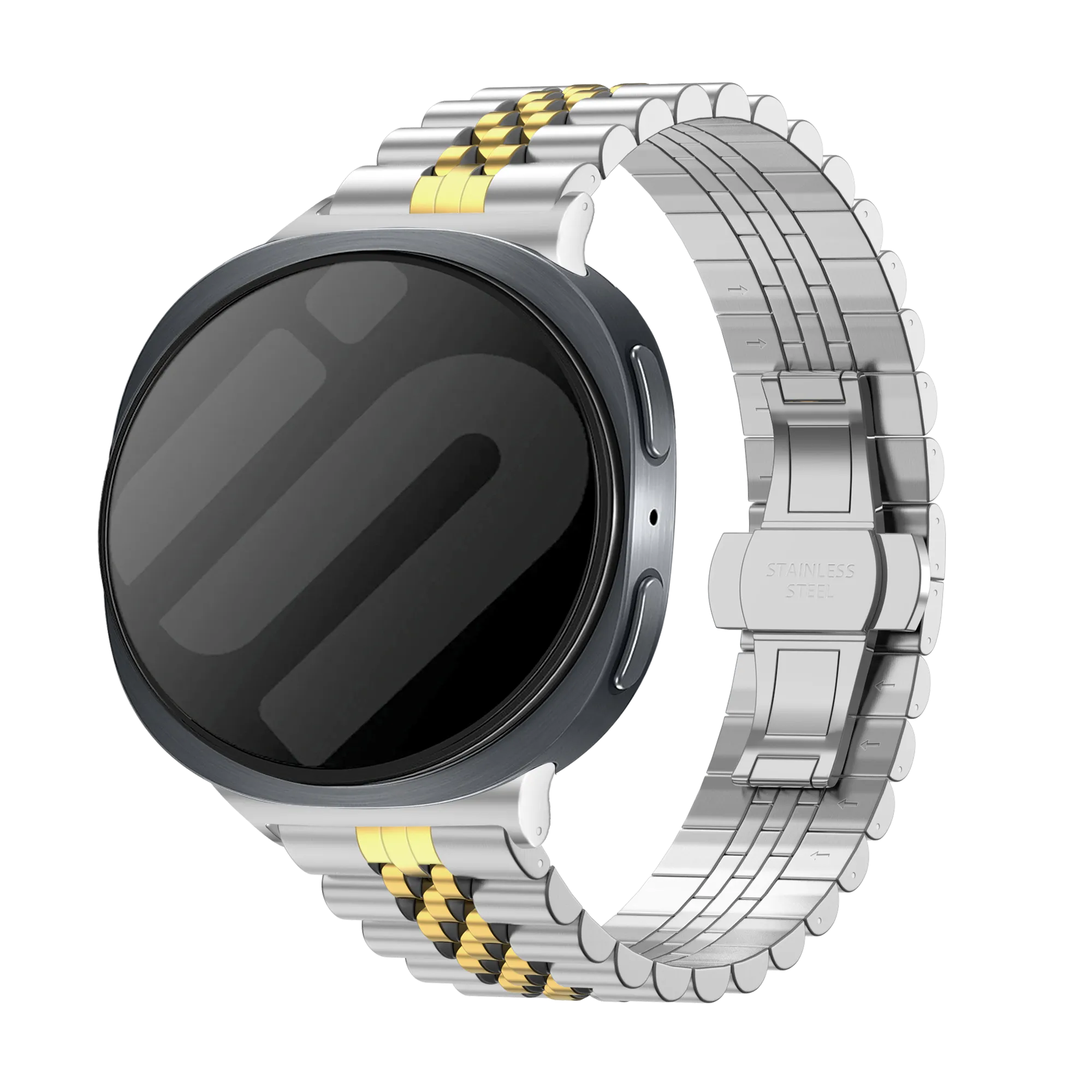Bracelet acier Jubilee Samsung Galaxy Watch 8 - 40mm (argent/or)