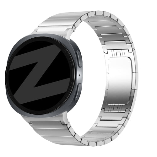 Bandz Samsung Galaxy Watch 9 - 44mm Titanium Strap 'One Bead' (Silver)