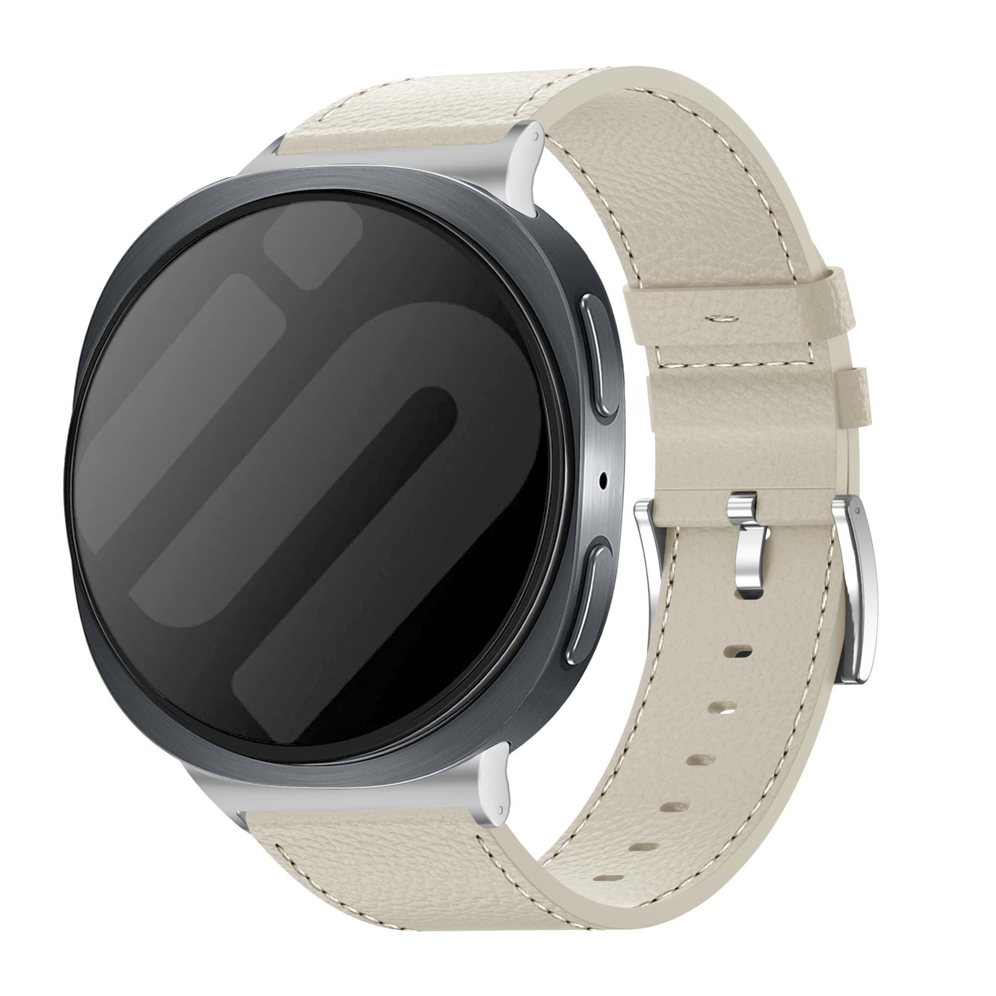 Bracelet cuir Samsung Galaxy Watch 8 - 44mm (beige)