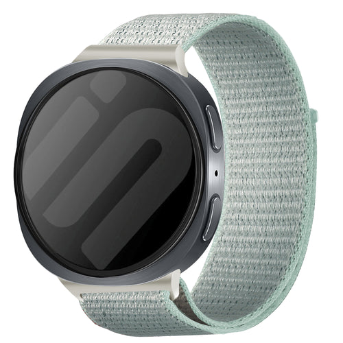 Bracelet nylon Samsung Galaxy Watch 9 - 44mm (cyan clair)