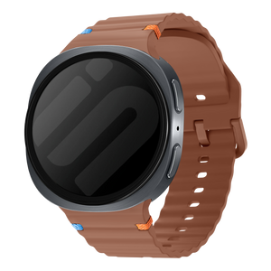 Samsung Galaxy Watch 8 - 40mm Wave Silicone Strap (Brown)