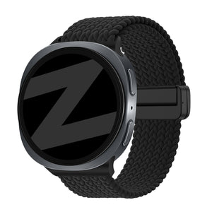 Bandz Samsung Galaxy Watch 8 - 40mm Magnetic Braided Strap (Black)