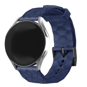 Bracelet silicone hexagone Huawei Watch Ultimate (bleu foncé)