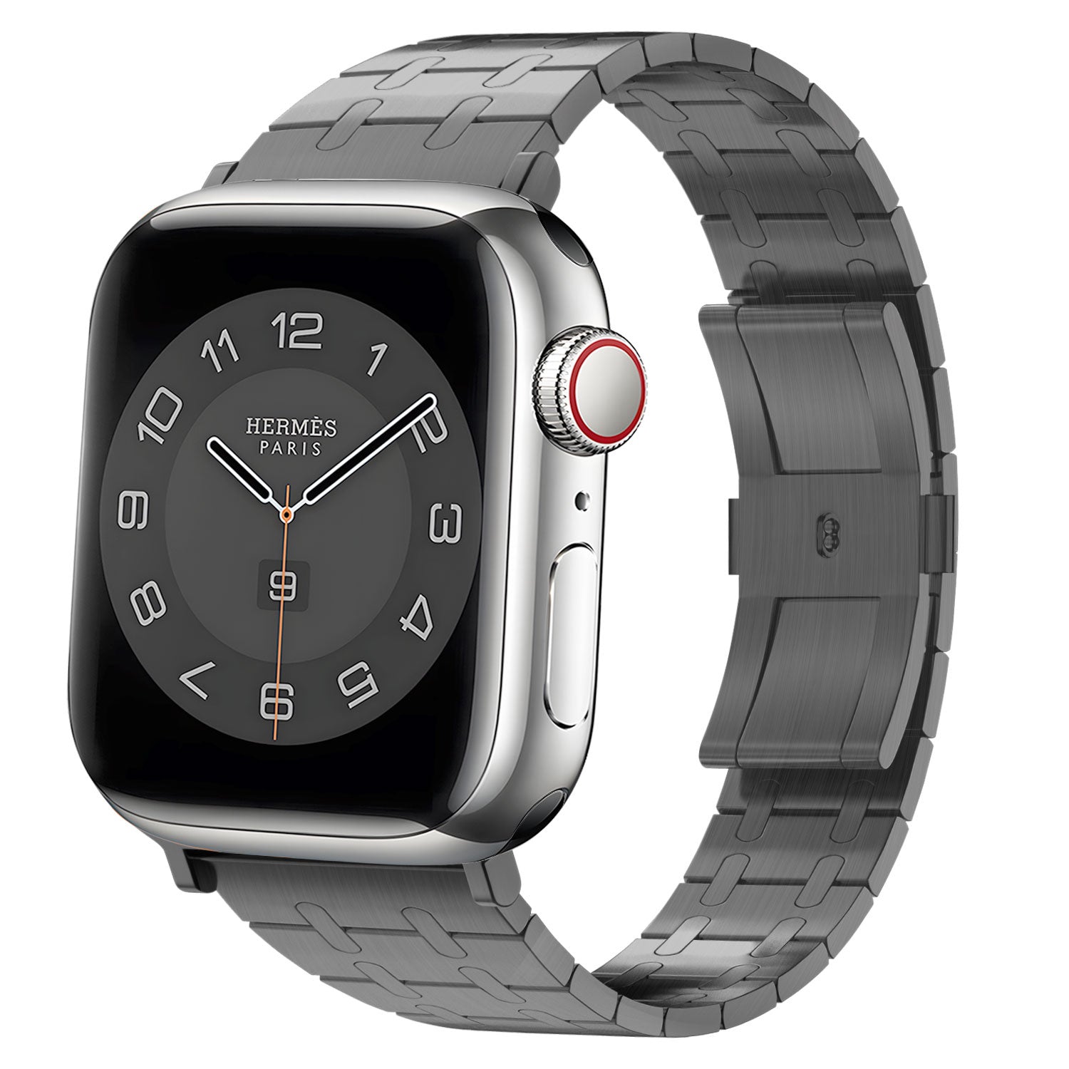 BALR. Bracelet en acier inoxydable pour Apple Watch (noir)
