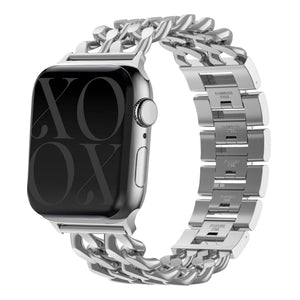 xoxo Wildhearts Apple Watch Steel Strap - Chain strap (Silver)