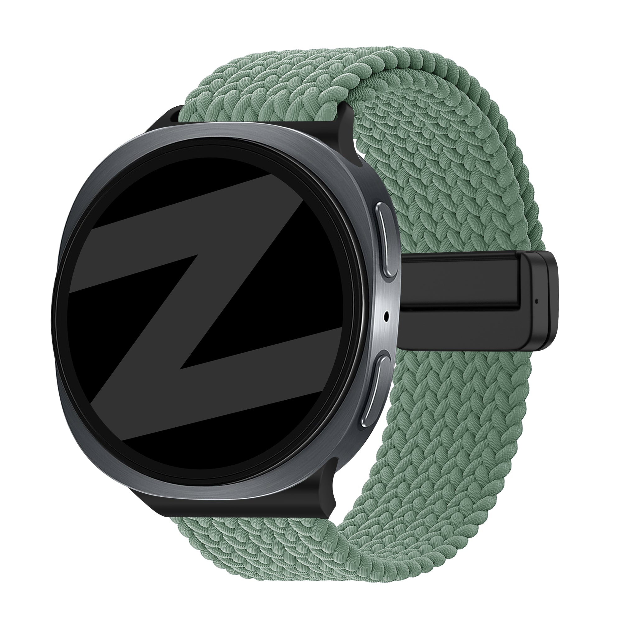 Bandz Bracelet tissé magnétique Samsung Galaxy Watch 8 - 44mm (vert sapin)