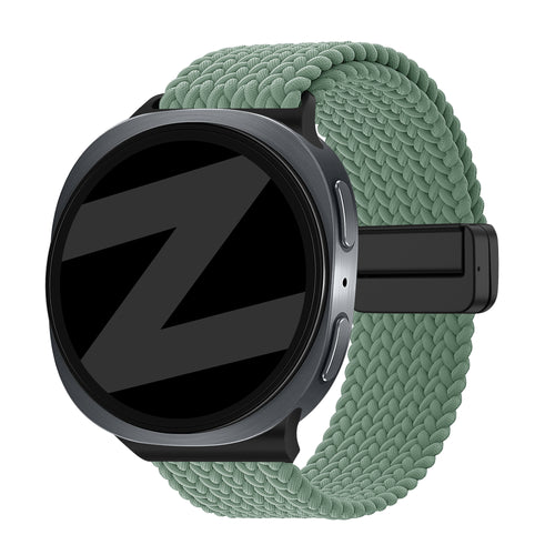 Bandz Samsung Galaxy Watch 8 - 40mm Magnetic Braided Strap (Viridian)