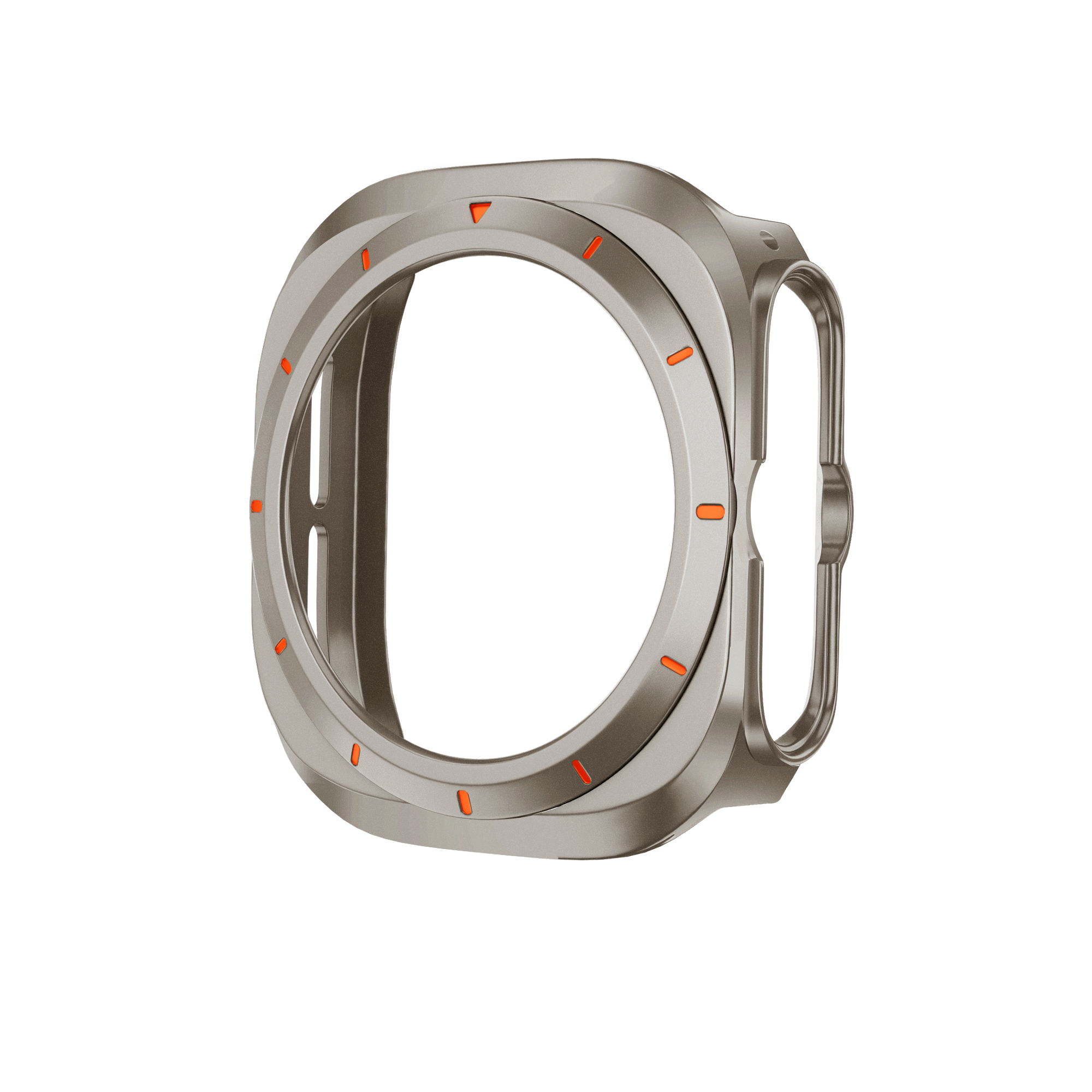 Bandz Coque PC bisel Samsung Galaxy Watch Ultra (titane /orange)