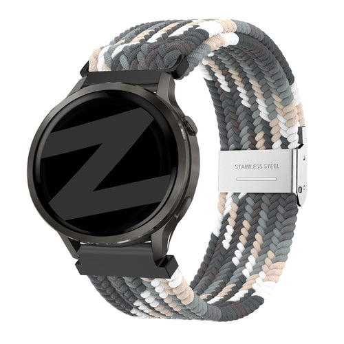 Bandz Bracelet nylon tissé Garmin Approach J1 (noir mandala)