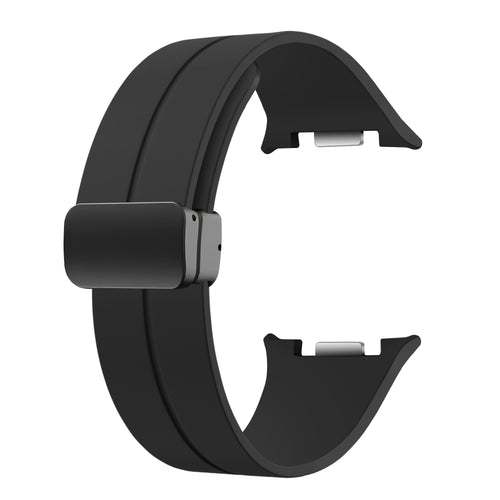 Bracelet silicone avec boucle Samsung Galaxy Watch 8 Classic (noir)