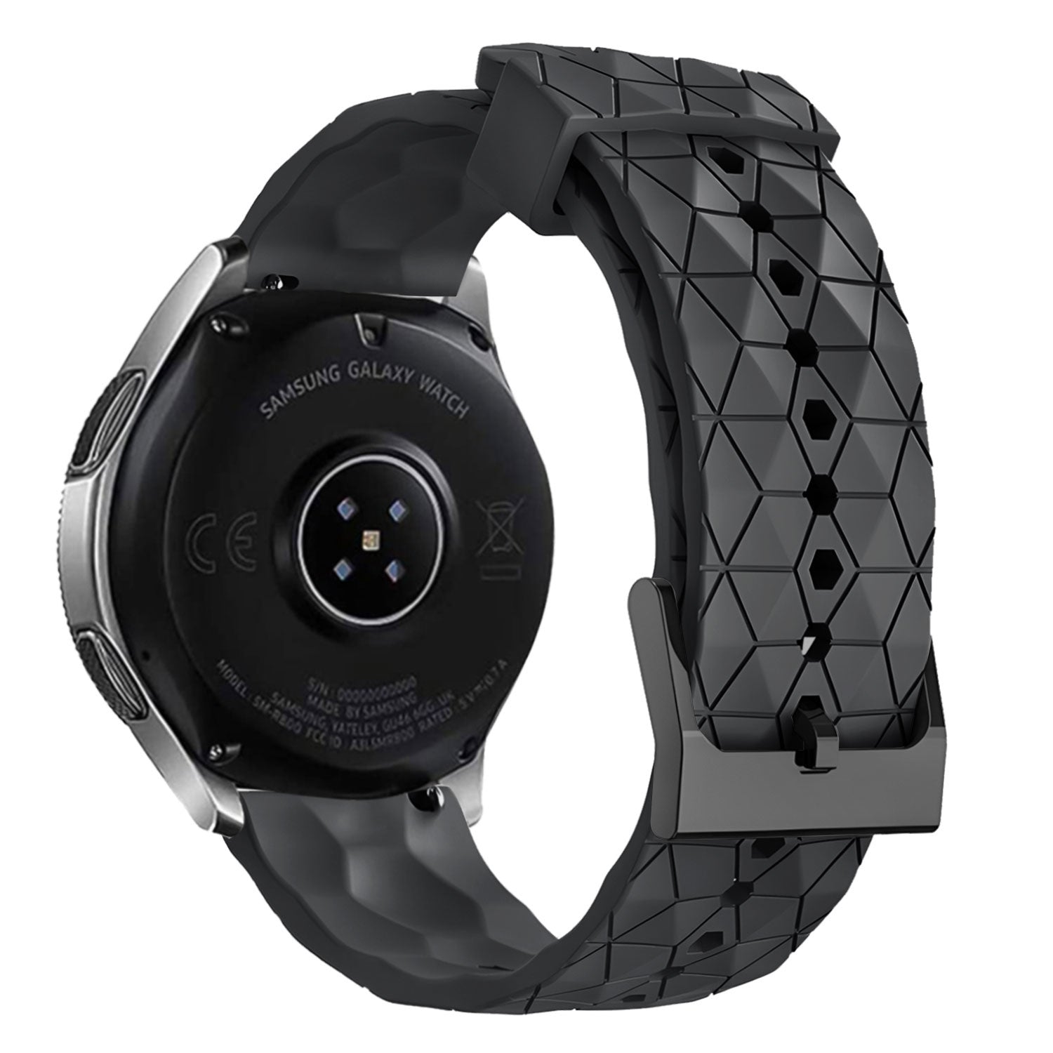 Bracelet silicone 'Hexa' Amazfit Bip 6 (noir)