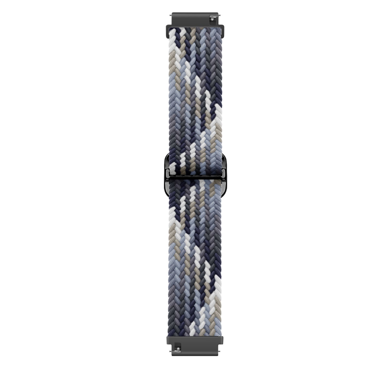 Bracelet tressé réglable Amazfit GTS 4 (noir/blanc)