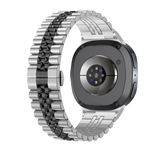 Bracelet acier Jubilee Samsung Galaxy Watch 8 - 44mm (argent/noir)