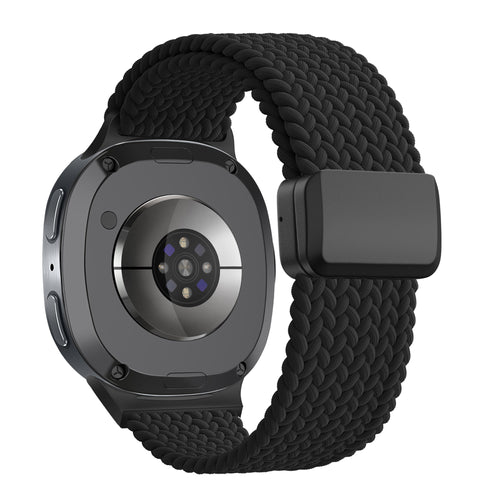 Bandz Bracelet tissé magnétique Samsung Galaxy Watch 8 Classic (noir)