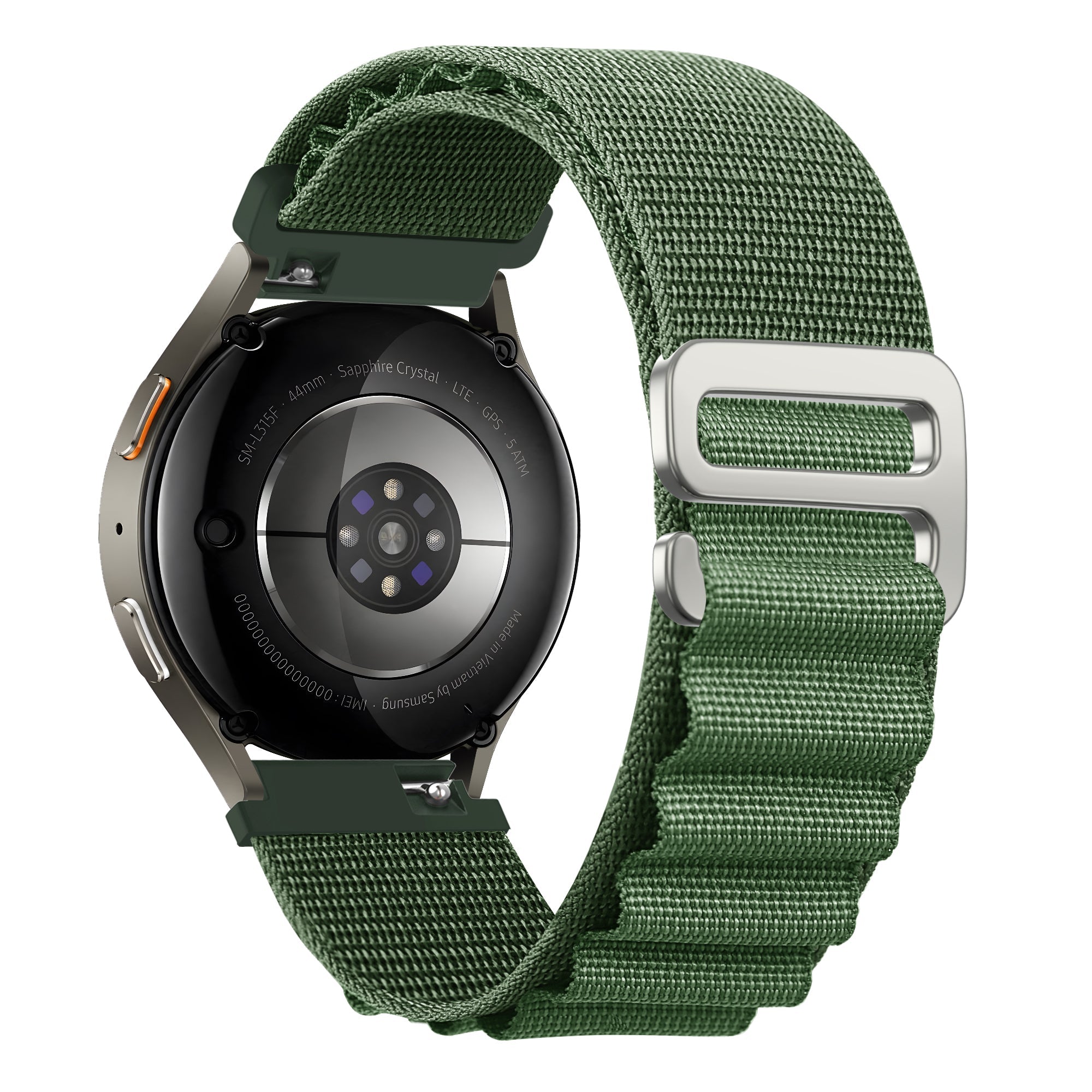 Bandz Bracelet nylon Alpine Huawei Watch GT 6 Pro - 46mm (vert olive)