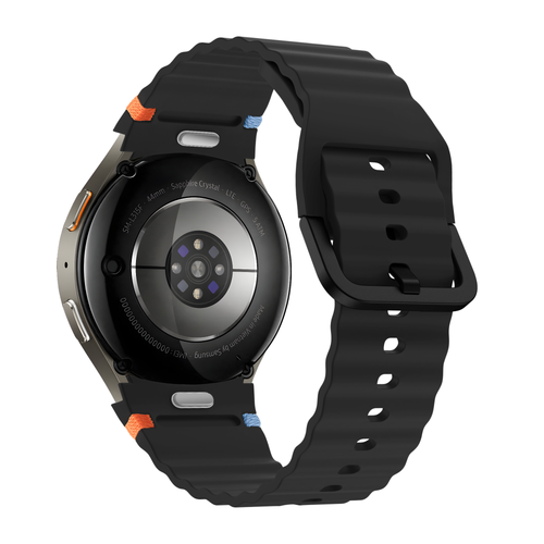 Bandz Bracelet Wave 'Easy Fit' Samsung Galaxy Watch 4 44mm (noir)