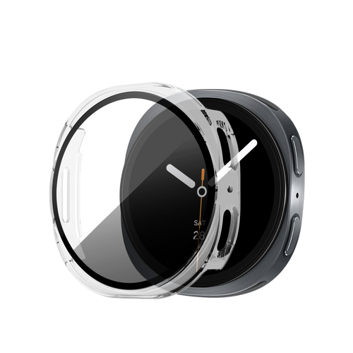 Bandz Samsung Galaxy Watch 8 - 40mm PC Cover with Glass (Transparent)