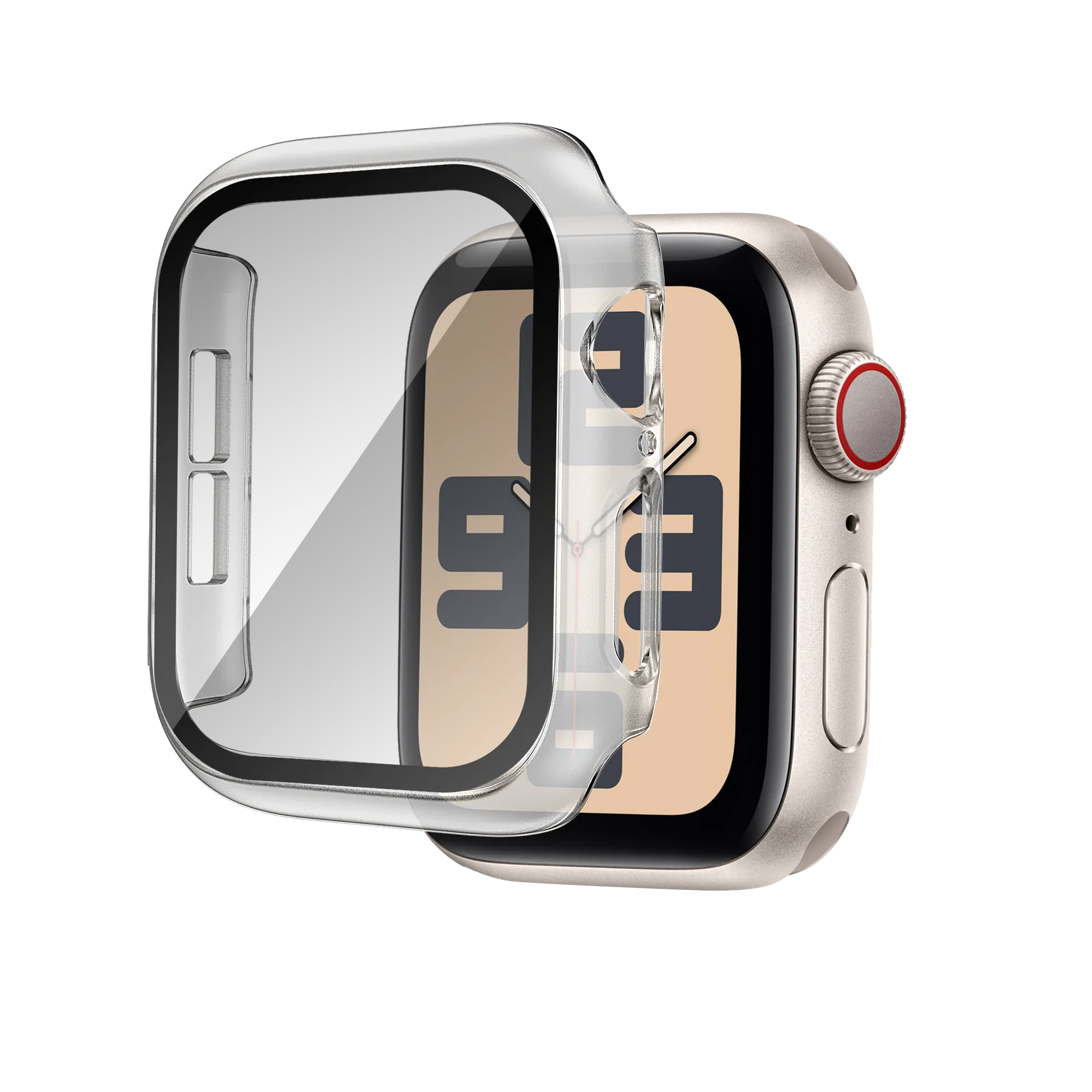 Bandz Coque PC avec verre Apple Watch 10/11 (transparent)