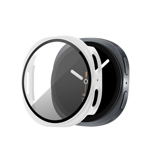 Bandz Samsung Galaxy Watch 8 - 44mm PC Cover with Glass (White)